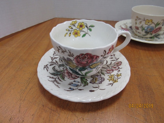 Vernon Kilns  May Flower cup and saucer