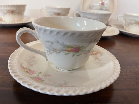 Harker Sweetheart Rose Teacup and saucer