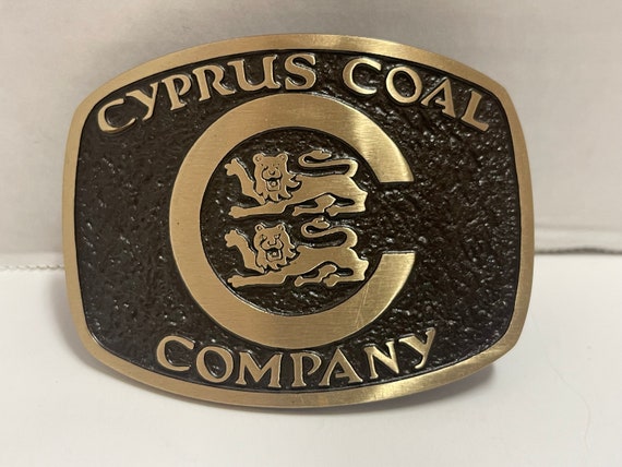 Cyprus Coal Belt Buckle