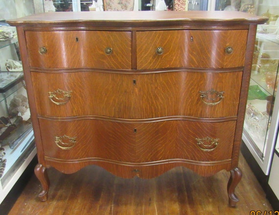 Tiger Oak Dresser Etsy