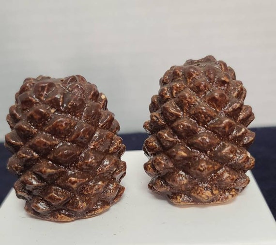 Pinecone salt and pepper shakers