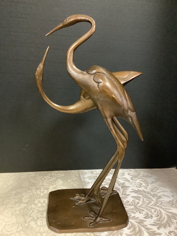 Brass Stork figurine