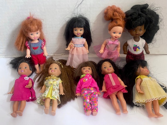 9 Mattel 5" dolls