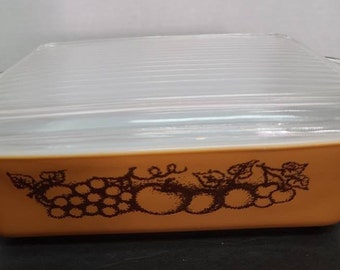 Pyrex Old Orchard pattern #503 Refrigerator dish