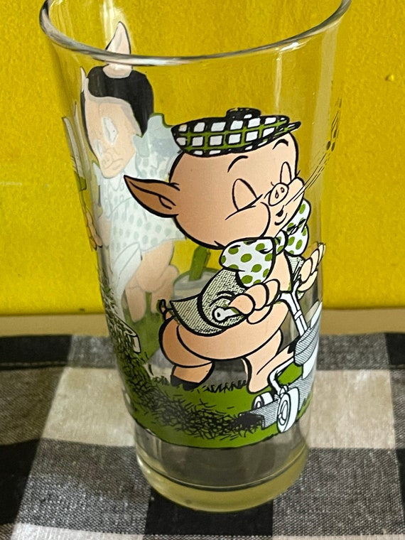 Porky and Petunia Pig Pepsi Glass