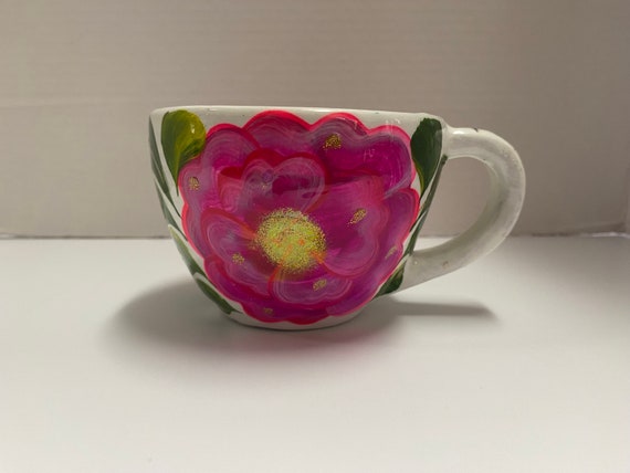 Hand Crafted Floral Mug