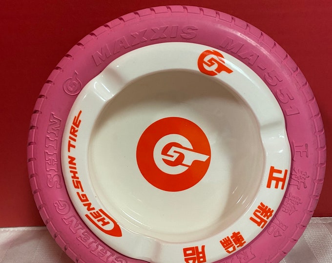 Vintage DUNLOP Rubber Tire Ashtray, Rex Tire Colorado Springs Etsy