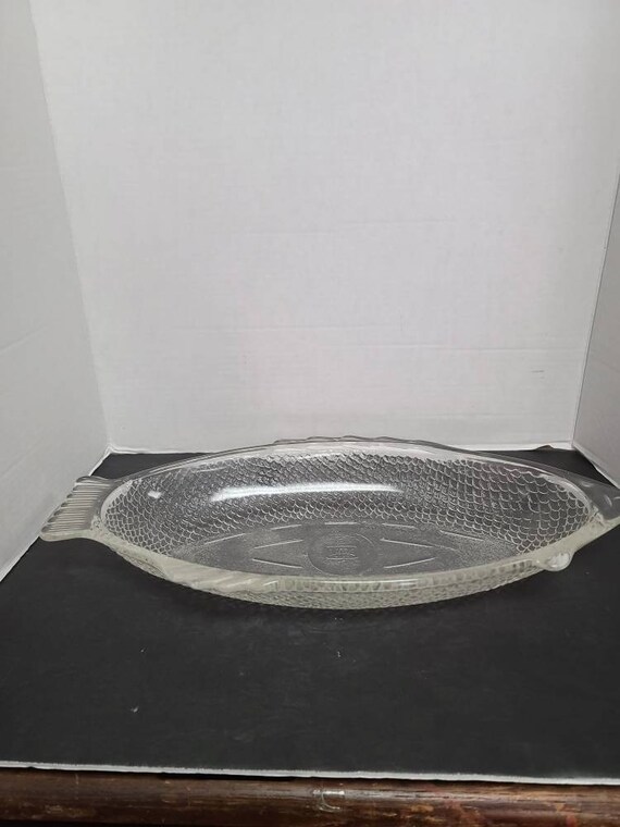 Glasbake Fish Shaped Platter