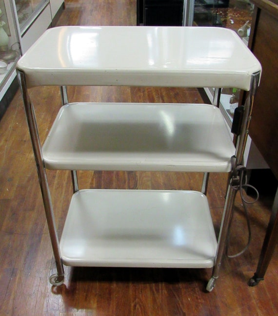 Vintage Cosco Metal Rolling Cart