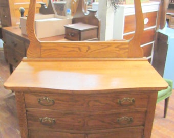 Oak Wash Stand with towel rack