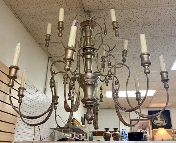 Huge Metal Chandelier