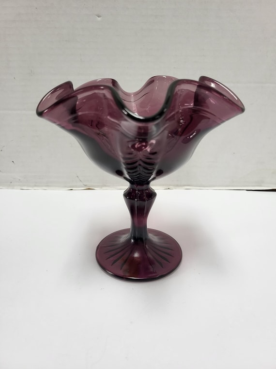 Fenton Amethyst Compote