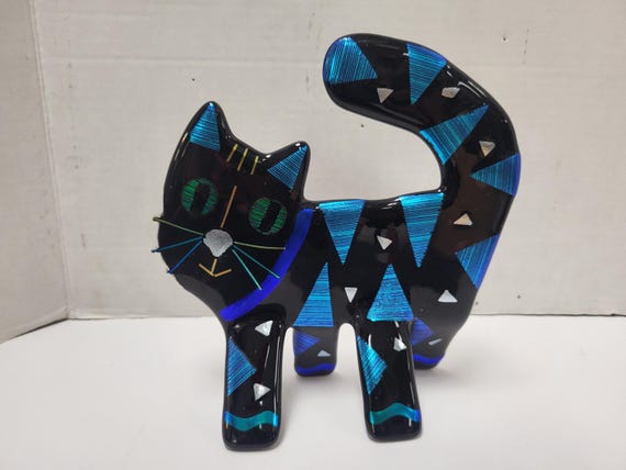 Fused Glass Cat