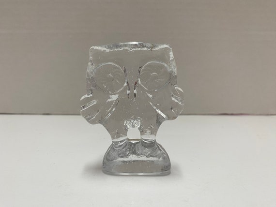 Glass Owl Paperweight