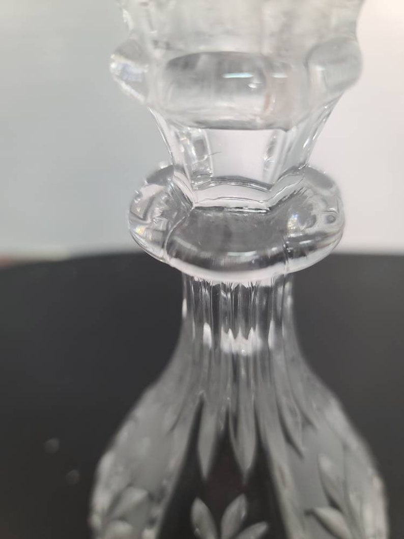 Pair of glass candleholders