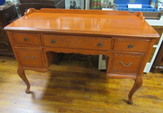 Vintage orangish desk