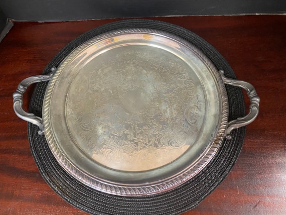 Silver tone Serving Tray