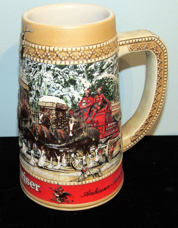 Anheuser Busch Budweiser Clydesdales Beer Stein