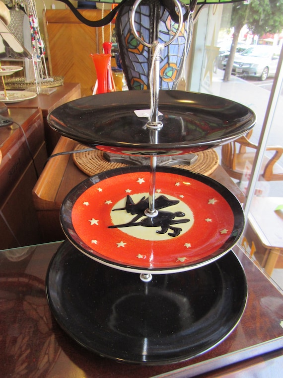 Halloween Three tiered cake server