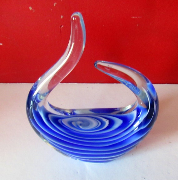 Blue striped paperweight