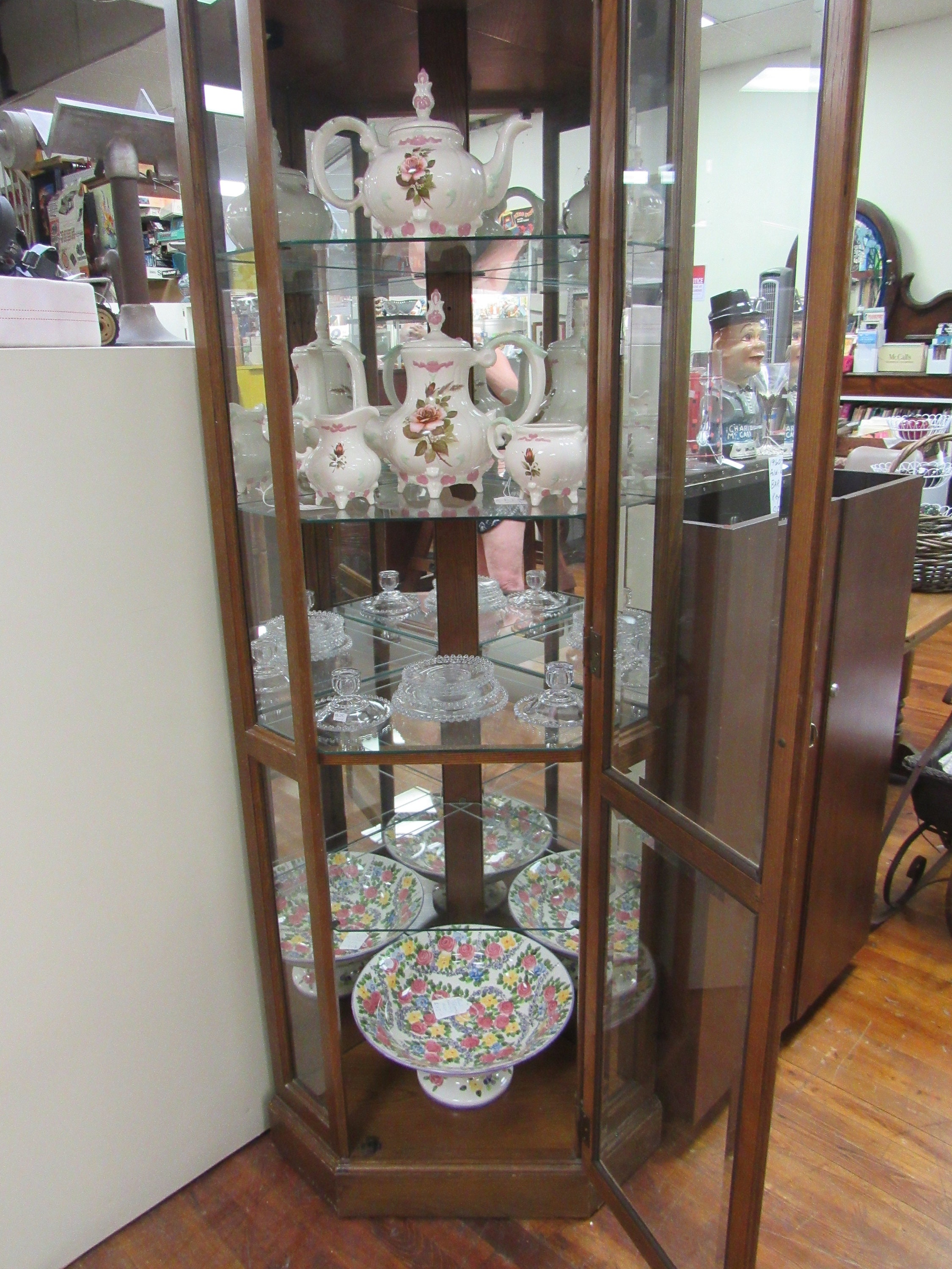 corner glass curio cabinet corner glass curio cabinet