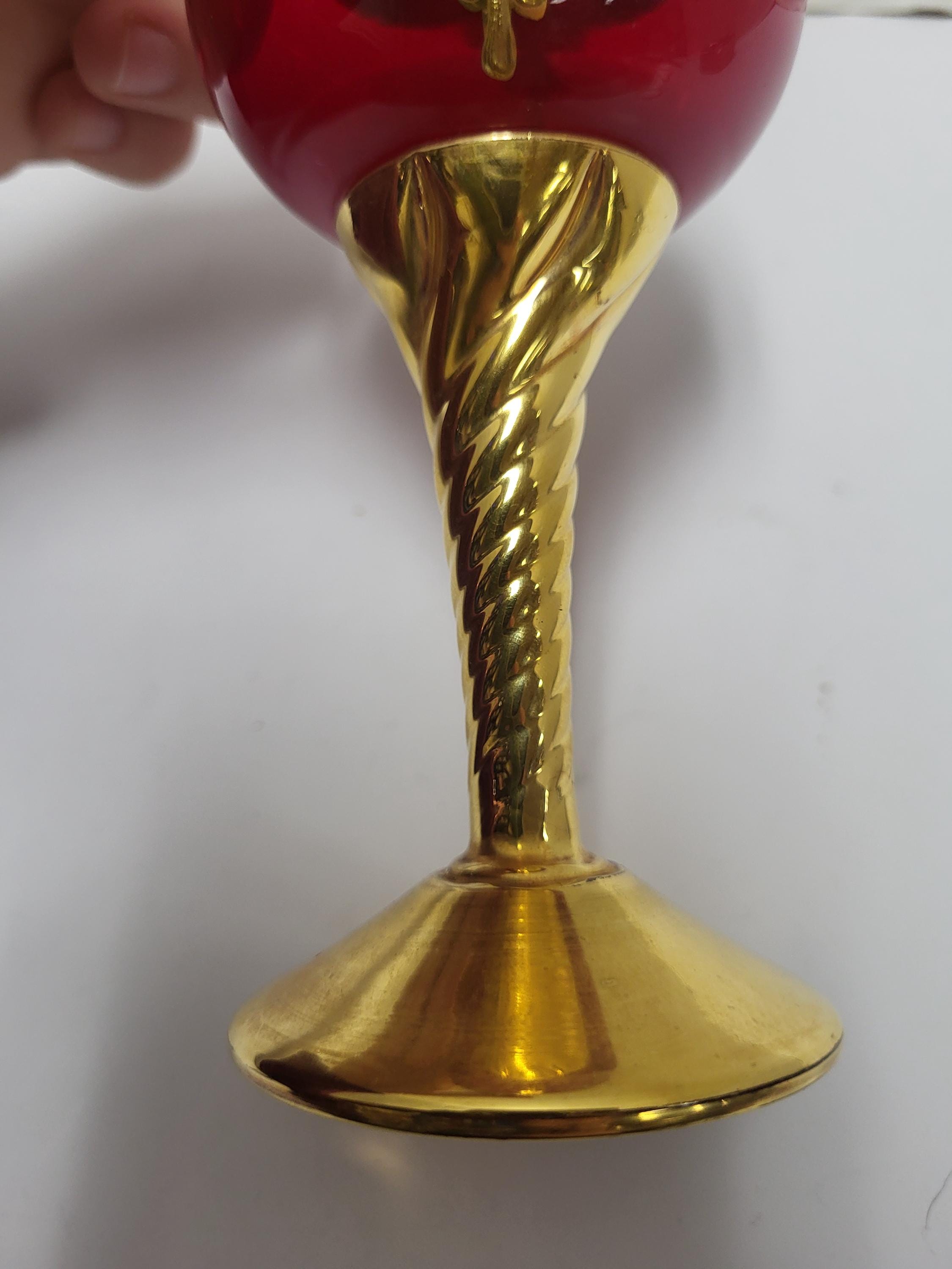 Murano Ruby Red & Gold Glass - Etsy