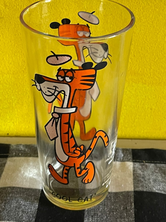 Cool Cat Pepsi glass