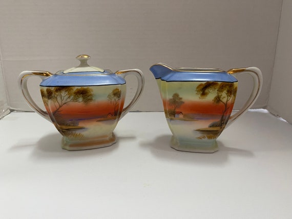 Noritake Cream and Sugar