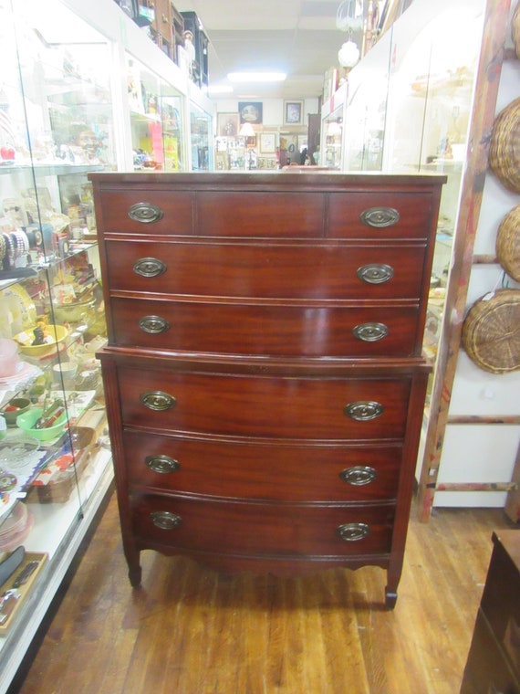 Mahogany highboy dresser by Dixie