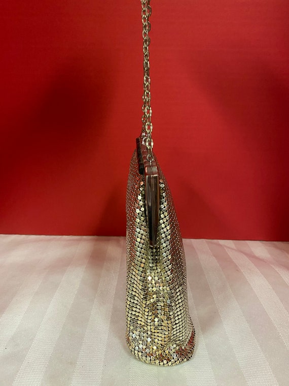 Silver Mesh Whiting and Davis evening bag - image 4