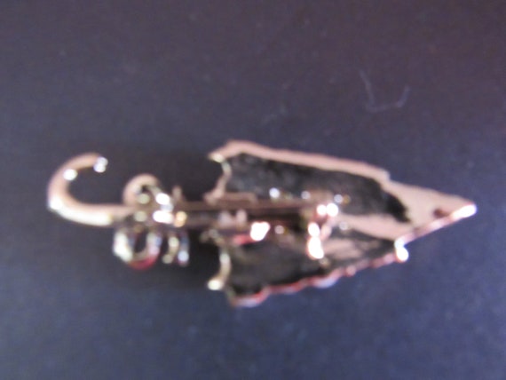 Pearl umbrella brooch or pin - image 3