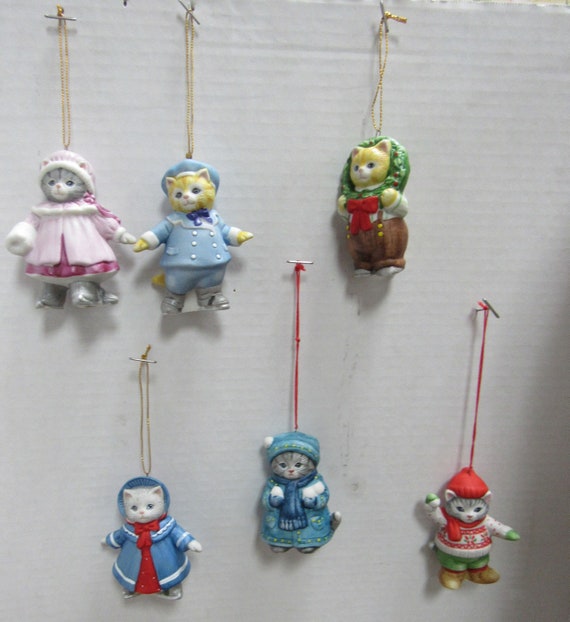 Cat Christmas ornaments by Schmidt Missy Cucumber