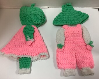 Crochet Sun Bonnet Babies