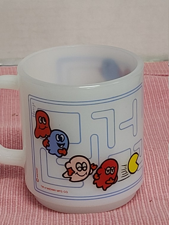 Vintage Glasbake pacman mug