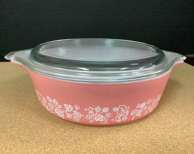 Pyrex Pink Gooseberry Round 471 - Etsy