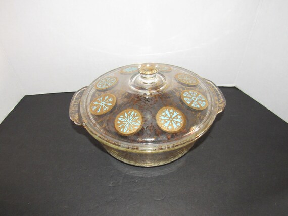 Fire King Atomic casserole dish