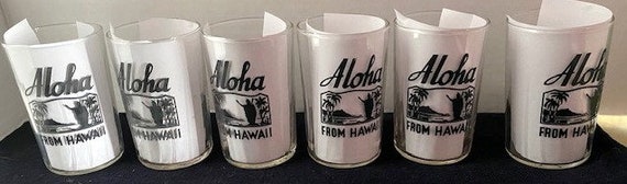 Six Hawaii Swanky Swig glasses