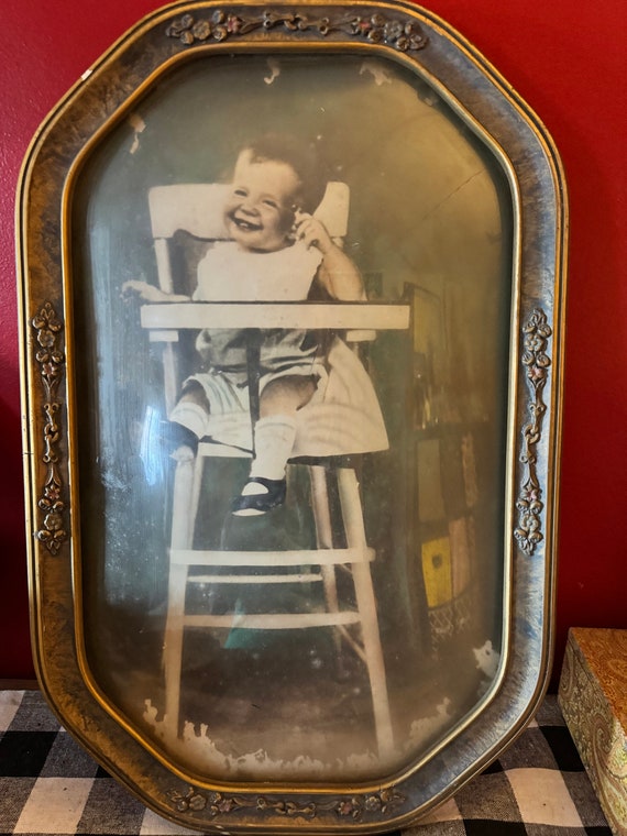 Antique Bubble Glass frame