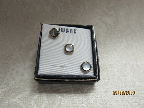 Vintage cufflinks and tie pin