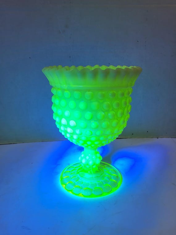Imperial Vaseline Glass Compote