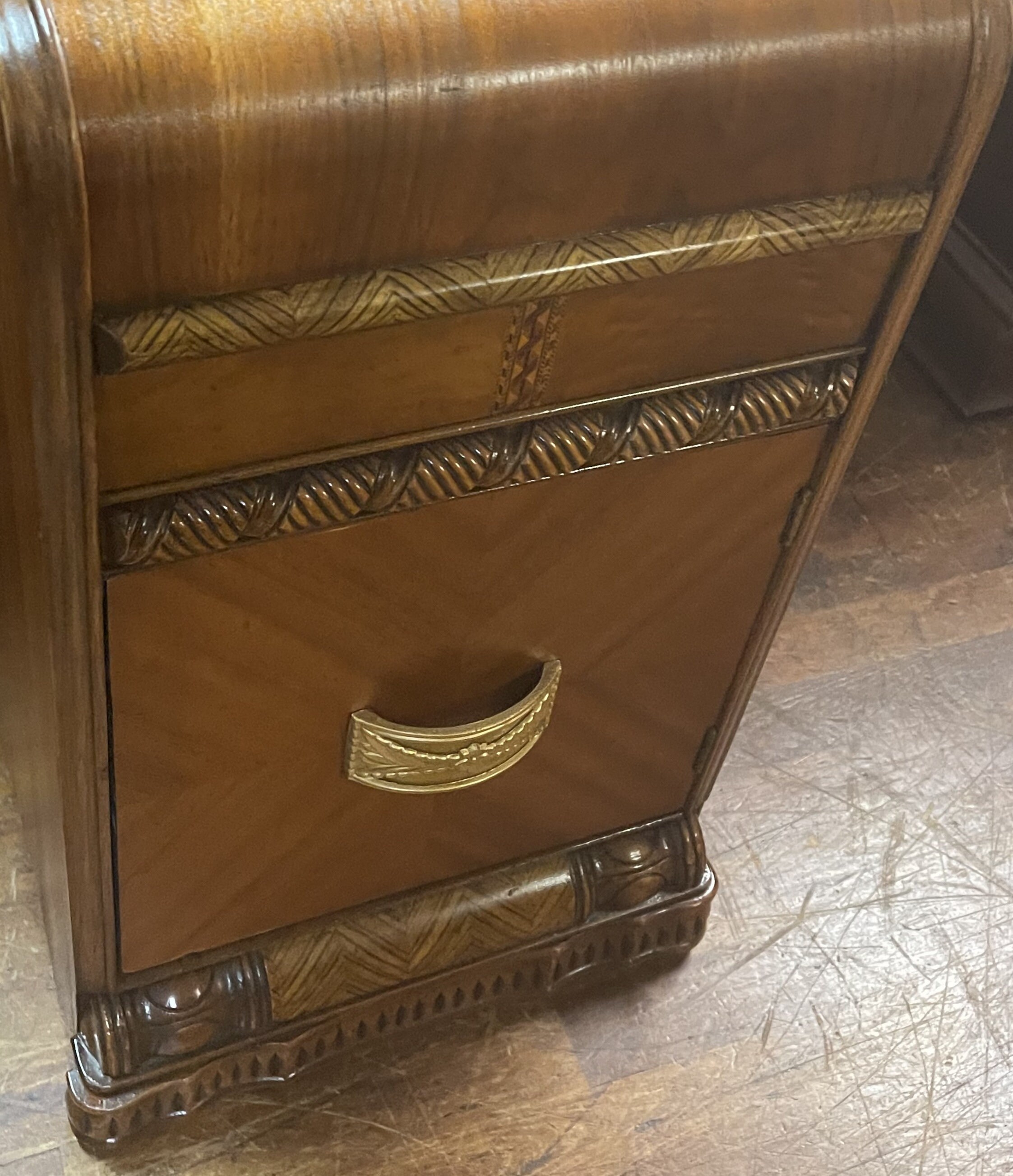 Art Deco Waterfall nightstand