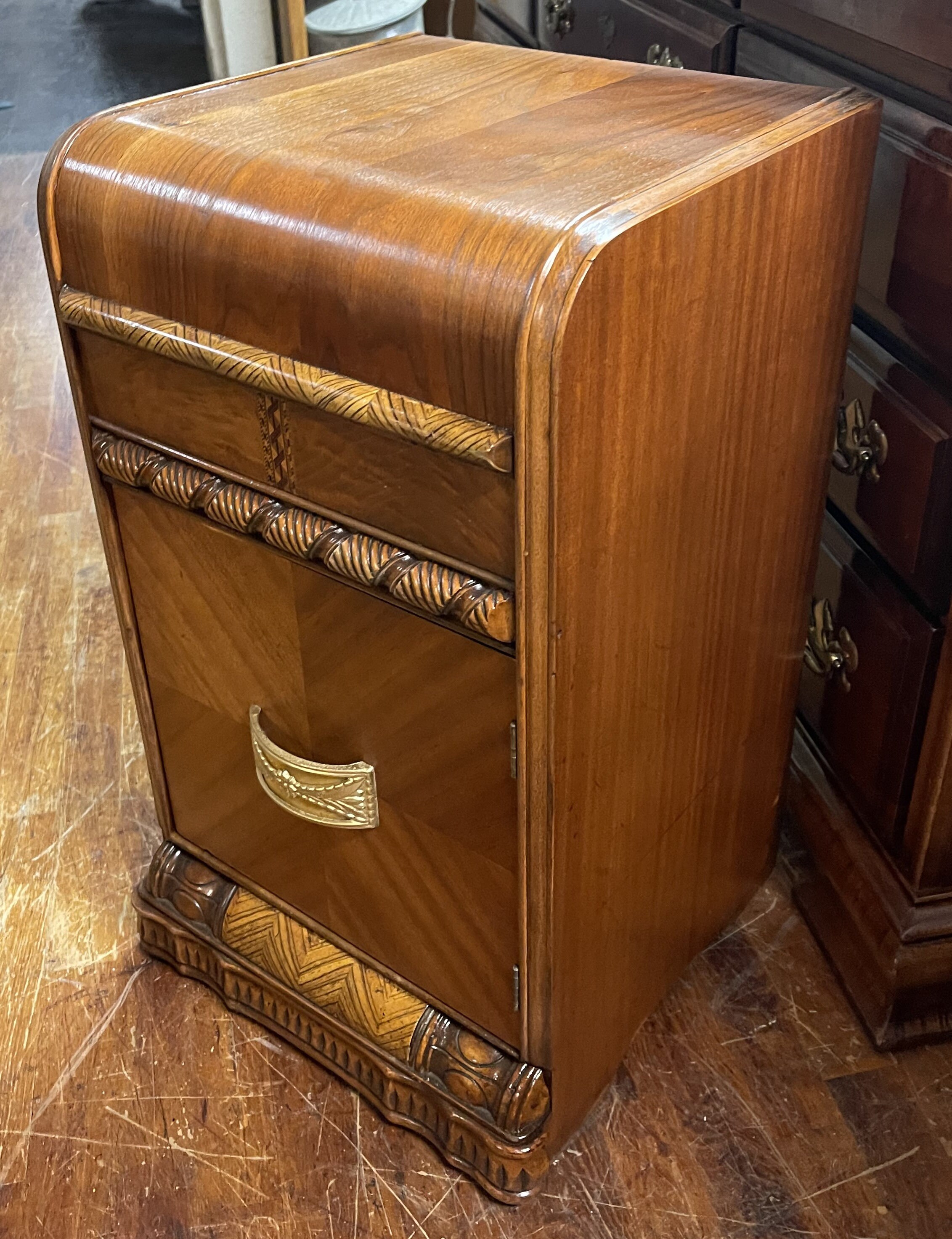 Art Deco Waterfall nightstand