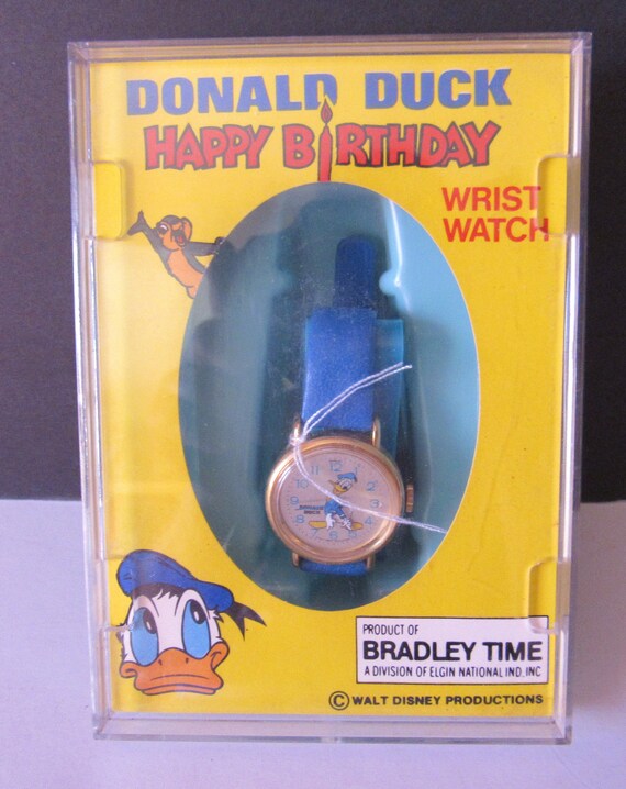 Donald Duck Happy Birthday Watch in case