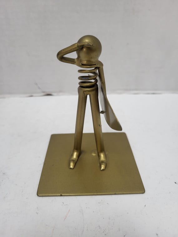 Metal Hawaiian Surfer sculpture