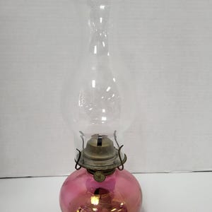 Pink Kerosene Lamp