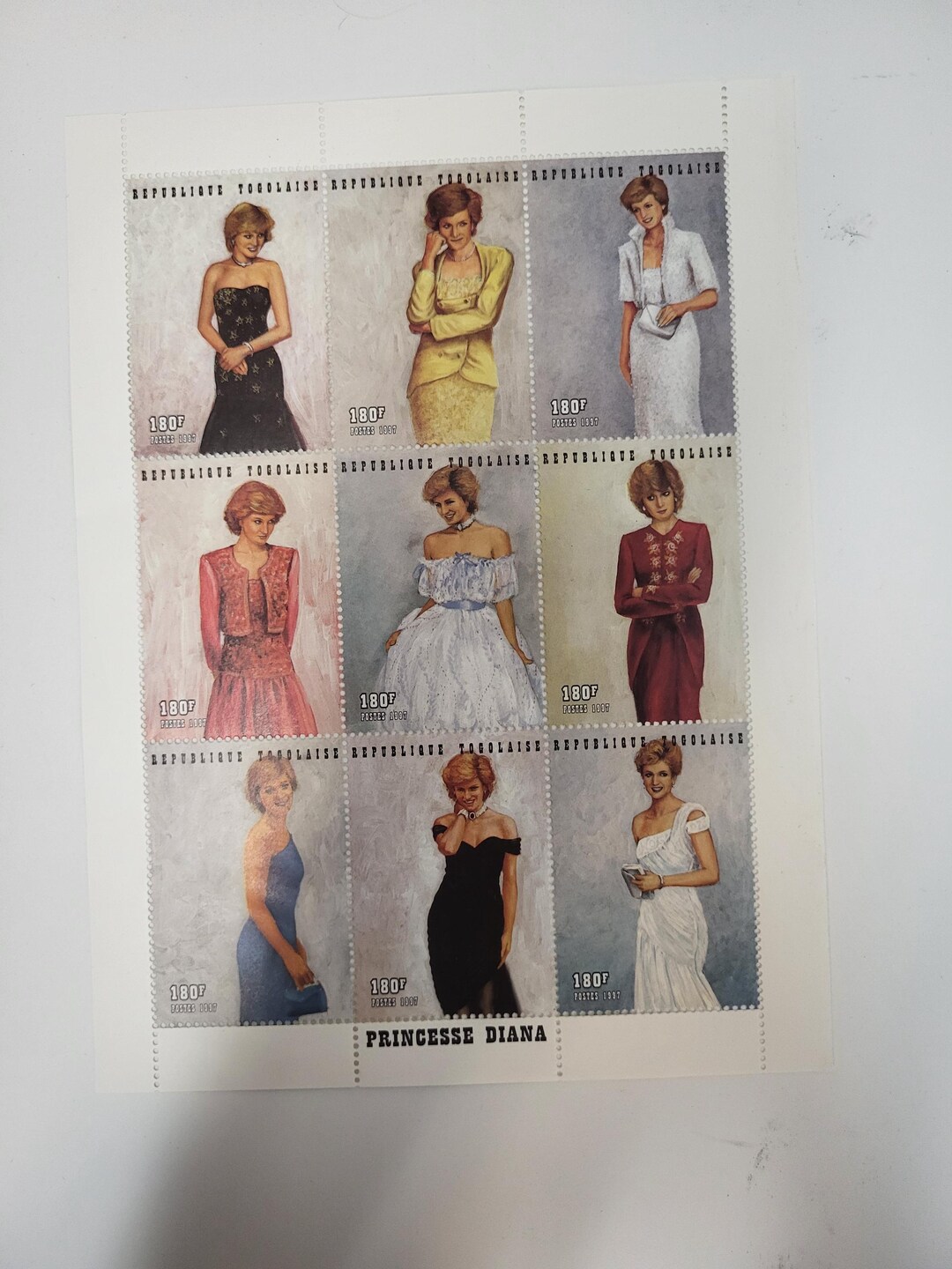 ダイアナ妃切手シート - Etsy 日本