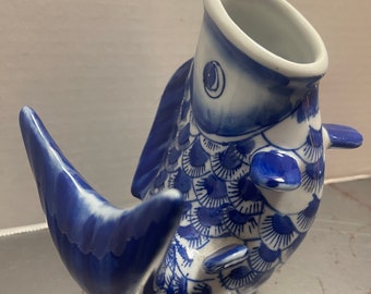 Ceramic Koi Vase