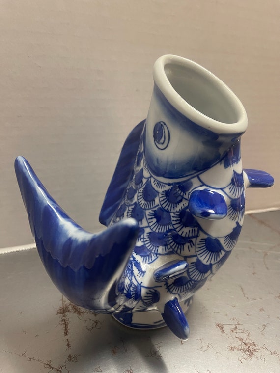 Ceramic Koi Vase