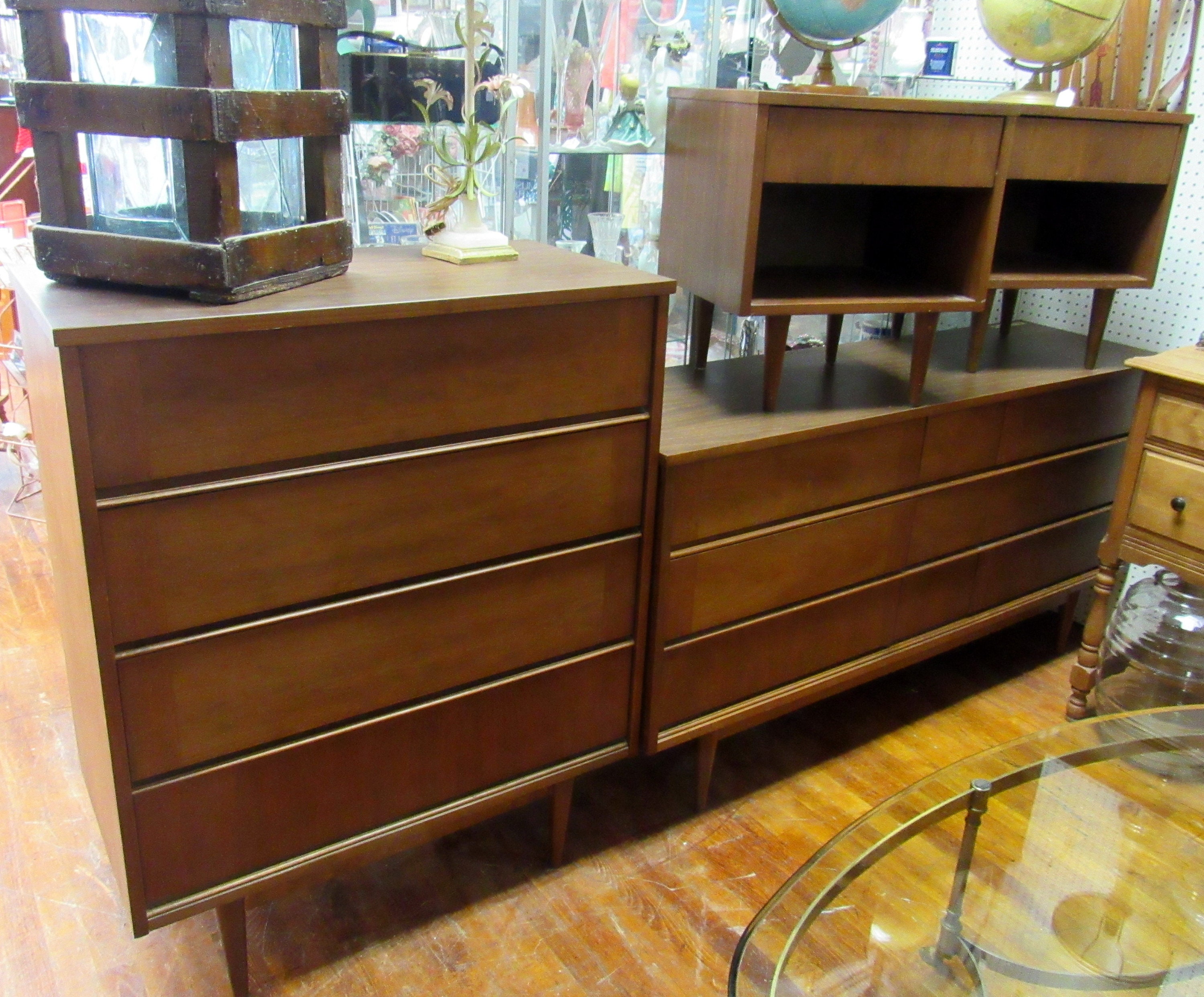 B P John Bedroom Set Four Piece Mid Century Modern