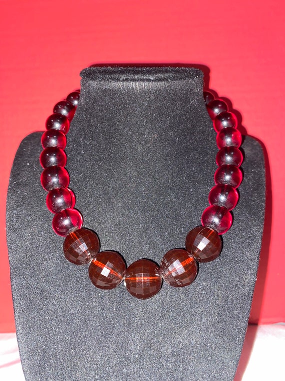 Cherry Amber Bakelite Choker